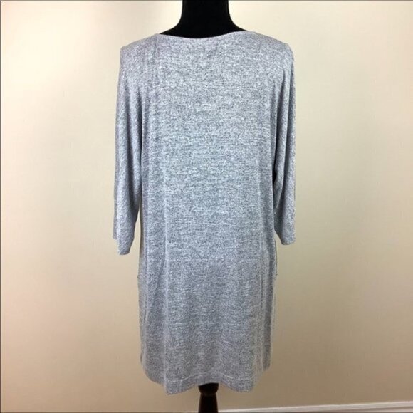WILFRED COBER RELAXED GRAY SHIRT DRESS S - Picture 7 of 10